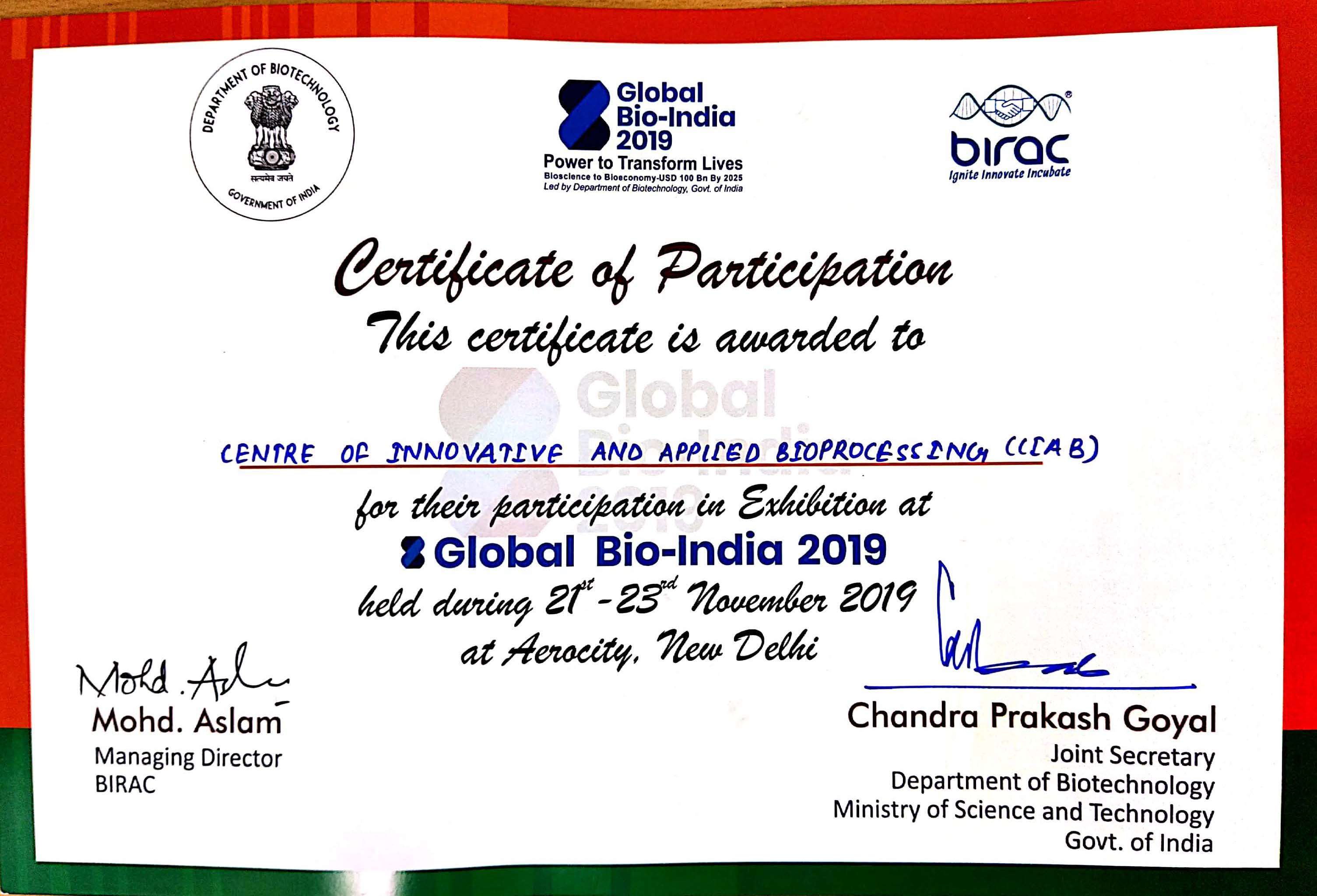 Global Bio India-2019